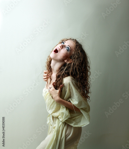 Photo: woman becoming zombie woman becoming zombie