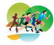 Running, illustration