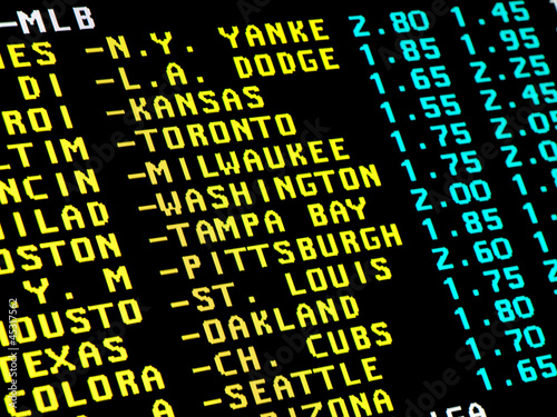 Photo: Baseball betting Baseball betting