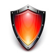 Vektor: Red security shield Red security shield