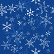 Snowflakes - Christmas winter background