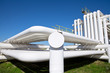 Industrial pipe with gas and oil and water