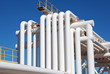 Industrial pipe with gas and oil and water