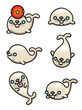 Vector: Cartoon Seal Set Cartoon Seal Set