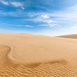 White sand dunes on sunrise, Mui Ne, Vietnam