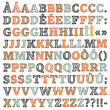 Egypt sketch two color type uppercase