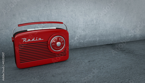 Illustration: vintage radio vintage radio