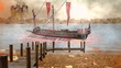 Genoese trading ship at the mouth of the Danube...(CG)
