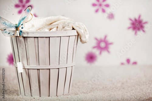 Photo: Photo-illustration of a wicker basket Photo-illustration of a wicker basket