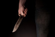 Mann mit großem Messer - Verbrecher