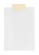 Blank paper with adhesive tape