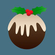 Vector: Christmas Plum Pudding Christmas Plum Pudding