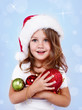 Photo: Girl in Santa hat Girl in Santa hat