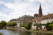 Cityscape in Strasbourg with river