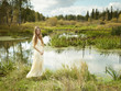 Photo of romantic woman in fairy forest