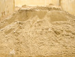 Sand pile for construction in store