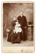 old family photo. vintage background