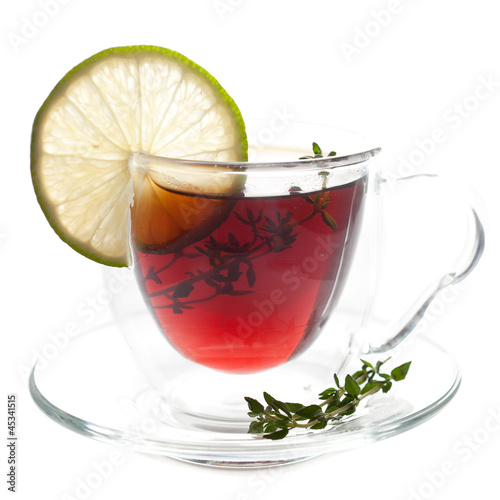 Photo: Tea with thyme and lime Tea with thyme and lime