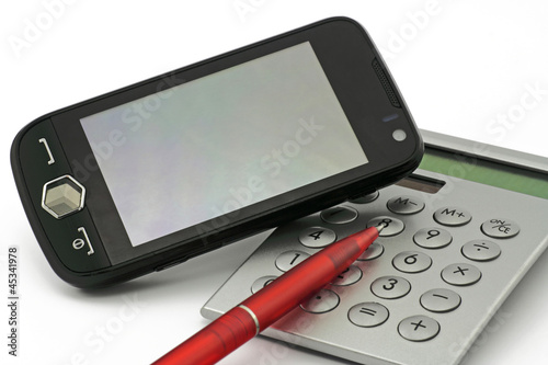 Photo: händy mit taschenrechner händy mit taschenrechner