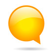 Round vector speech bubble