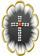 Kreuz aus Edelsteinen