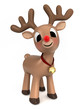 Illustration: 3d render of a christmas reindeer 3d render of a christmas reindeer