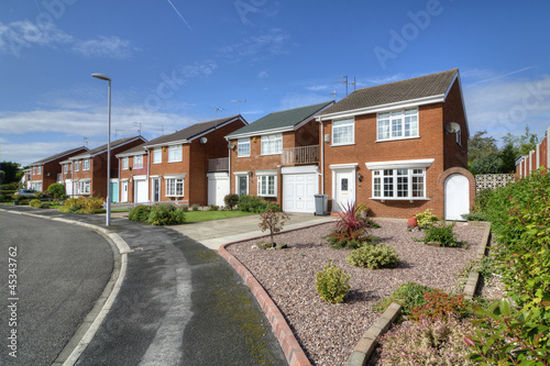 Photo: Row of Detached and Semi-Detached Homes Row of Detached and Semi-Detached Homes