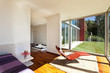 beautiful house, modern style, room view from the bedroom