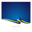 Abstract color background Swedish flag vector