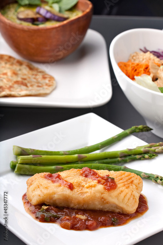 Photo: Thai Sea Bass and Asparagus Thai Sea Bass and Asparagus
