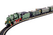Dampflok mit Wagons