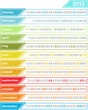 Colorful 2013 calendar