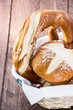 Basket filled with Pretzels