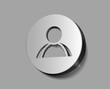 Vector user icon on sticker design