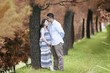 Romantic husband on autumn day