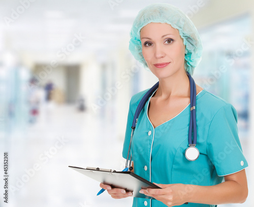 Photo: Medical doctor woman in the hospital Medical doctor woman in the hospital