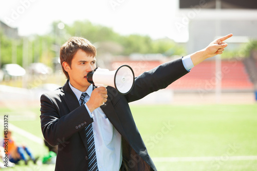 Photo: Business Announcement Through Loudspeaker 2 Business Announcement Through Loudspeaker 2