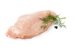 raw chicken fillet with pepper and dill
