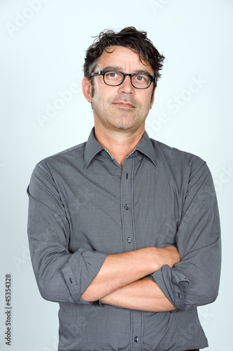 Photo: handsome man with glasses handsome man with glasses