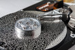 Photo: Hard disk drive with water drops. Hard disk drive with water drops.