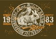 camp rabbit label