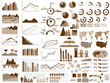 NEW STYLE WEB ELEMENTS INFOGRAPHIC DEMOGRAPHIC BROWN