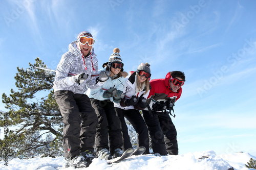 Photo: Friends on skis Friends on skis