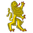 Bayerischer Löwe - gold