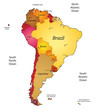 Map of Latin America