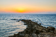 Sunset over sea