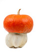 decorative pumpkin on a white background