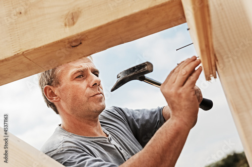 Photo: carpenter at work carpenter at work