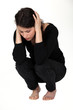 Grieved woman