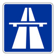 Verkehrszeichen - Beginn einer Autobahn